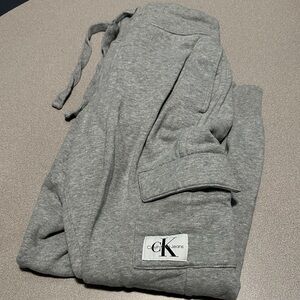 Calvin Klein Kids Heather Gray Joggers